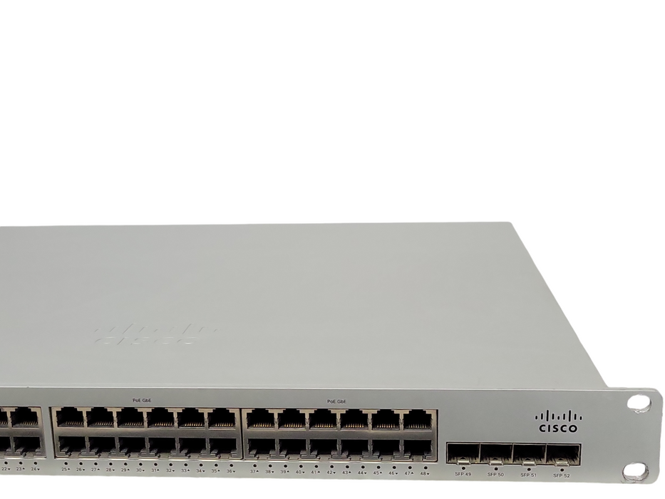 Cisco Meraki MS220-48LP 48x 1GE POE+ 4x1G SFP Port 1U Cloud Switch UNCLAI Q_