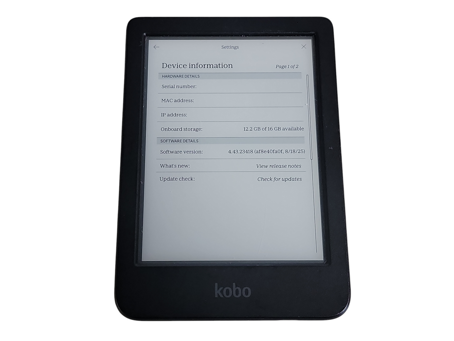 Kobo Clara BW - 16GB - Black [N365] (