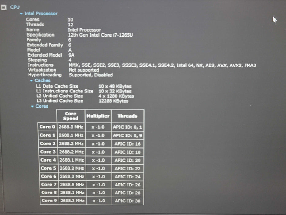 Dell Latitude 5330 i7-1265U 16GB RAM 256GB NVMe READ β Lap200