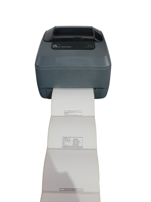Zebra GX430T Thermal Transfer label Printer | GX43-102410-000 w/ AC  !