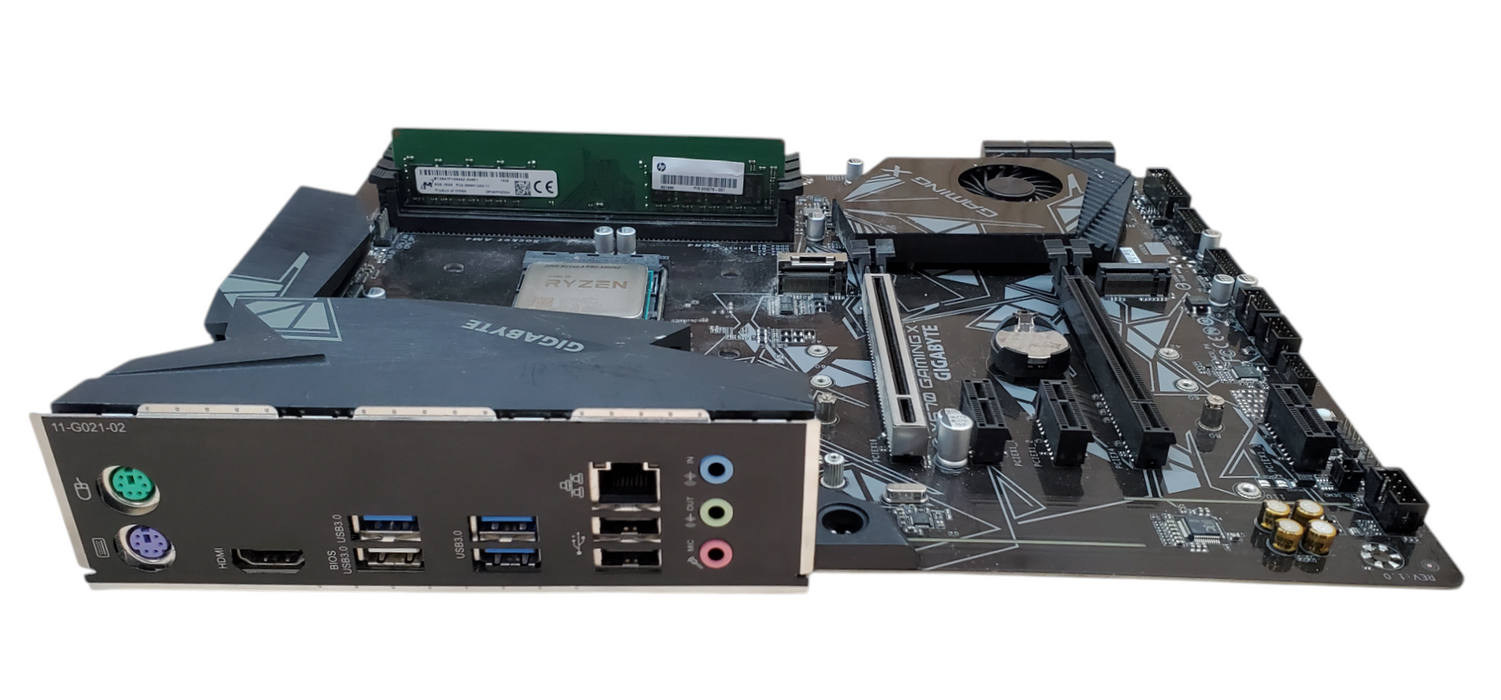 GIGABYTE X570 Gaming X Motherboard - Ryzen 3 PRO 3200GE 8GB DDR4
