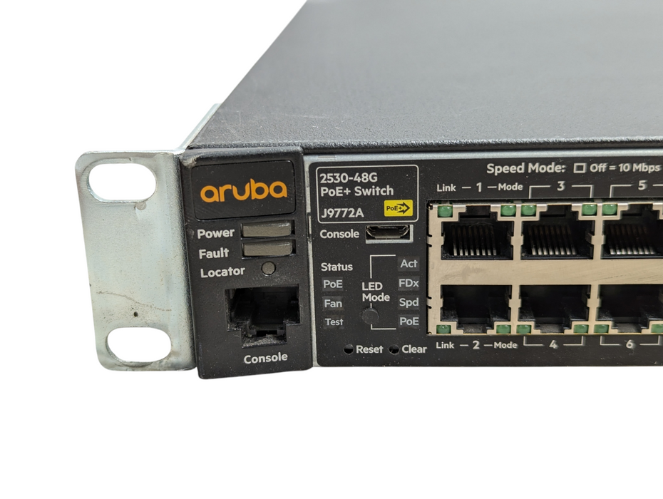 HPE Aruba 2530-48G PoE+ Switch J9772A 48 Port Gigabit Managed Switch  -