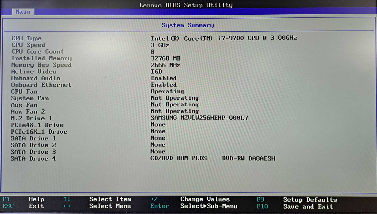Lenovo ThinkStation P330 SFF | i7-9700 @3.00GHz, 32GB DDR4, 256GB NVMe )