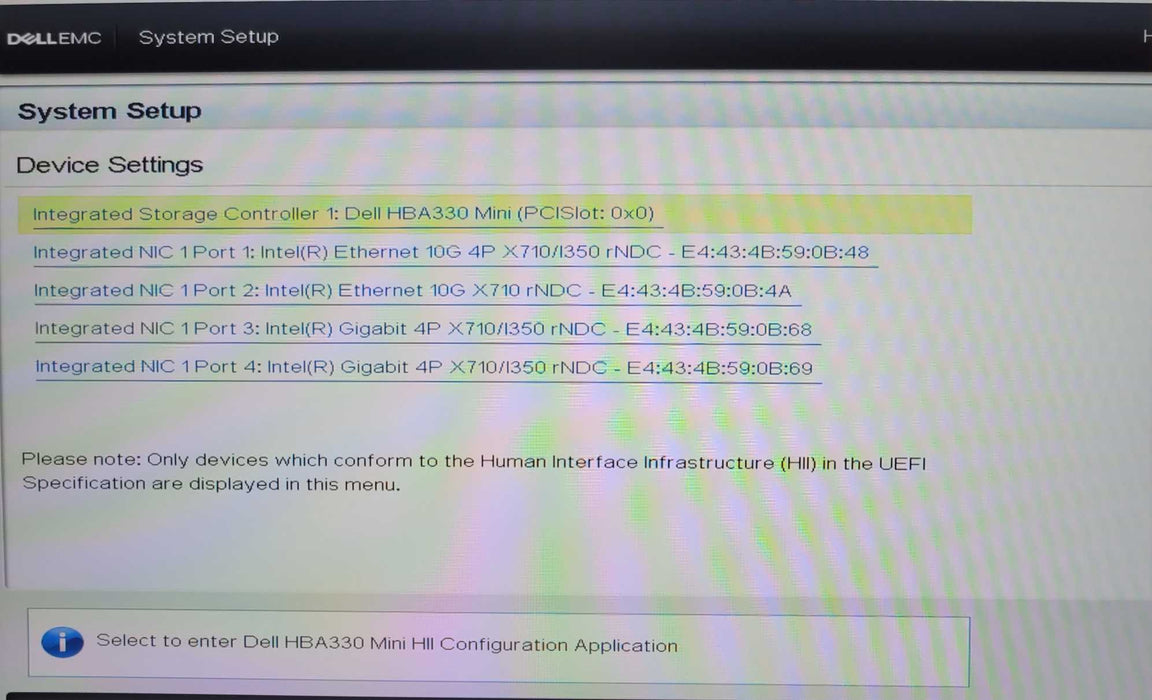 DELL EMC XC640 1U, 2x Xeon Silver 4110 2.10GHz 32GB DDR4 HBA330 Mini 2x PSU _
