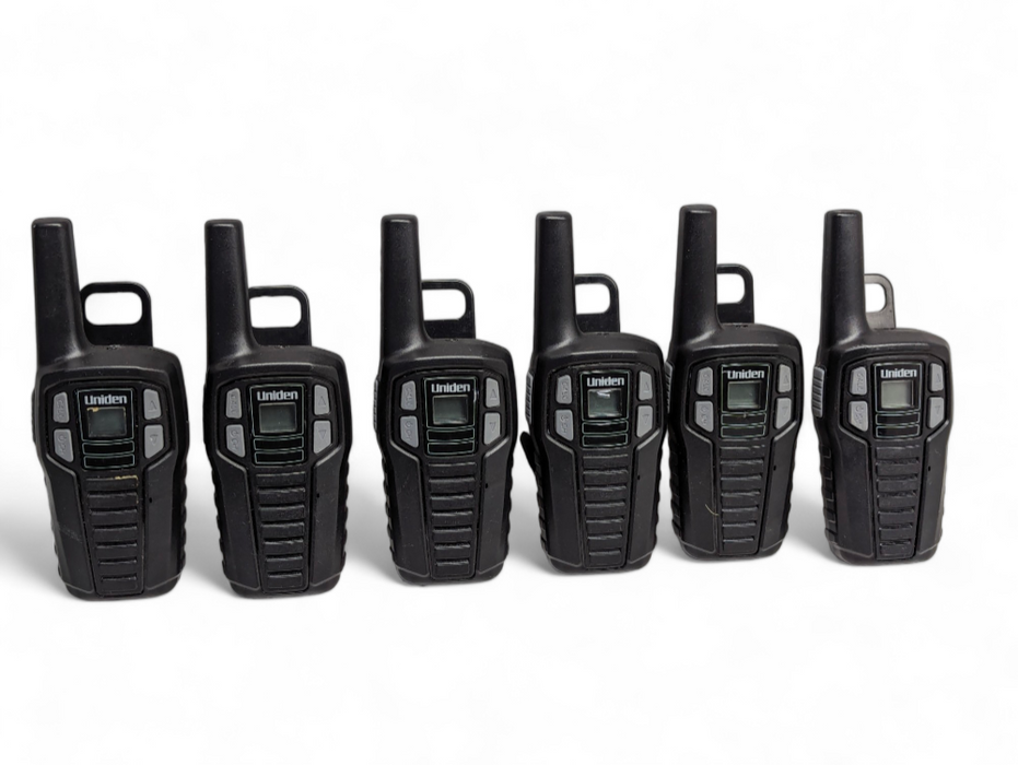 Lot of 6x UNIDEN SX167-3CH 16-MILE 2-WAY FRS/GMRS RADIOS Please READ  -