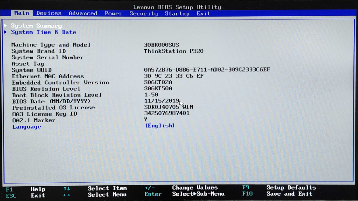 Lenovo ThinkStation P320, Xeon E3-1240 v5 3.50GHz, 16GB DDR4, P1000, No HDD