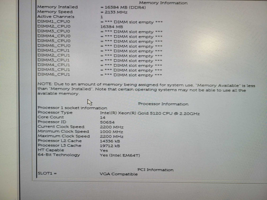 Dell Precision 7820, Xeon Gold 5120 2.20GHz 14C, 16GB DDR4 K2000 !