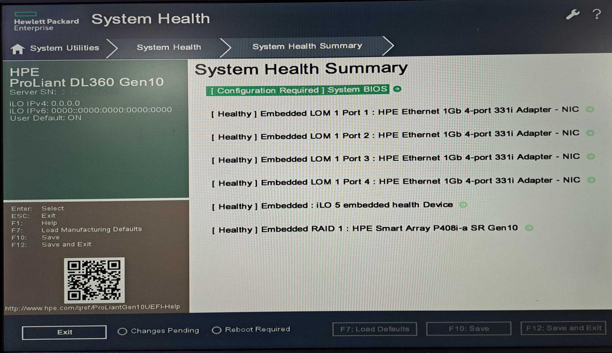 HPE ProLiant DL360 Gen10 1U | Xeon Silver 4114 @ 2.20GHz 32GB RAM P408i-a )