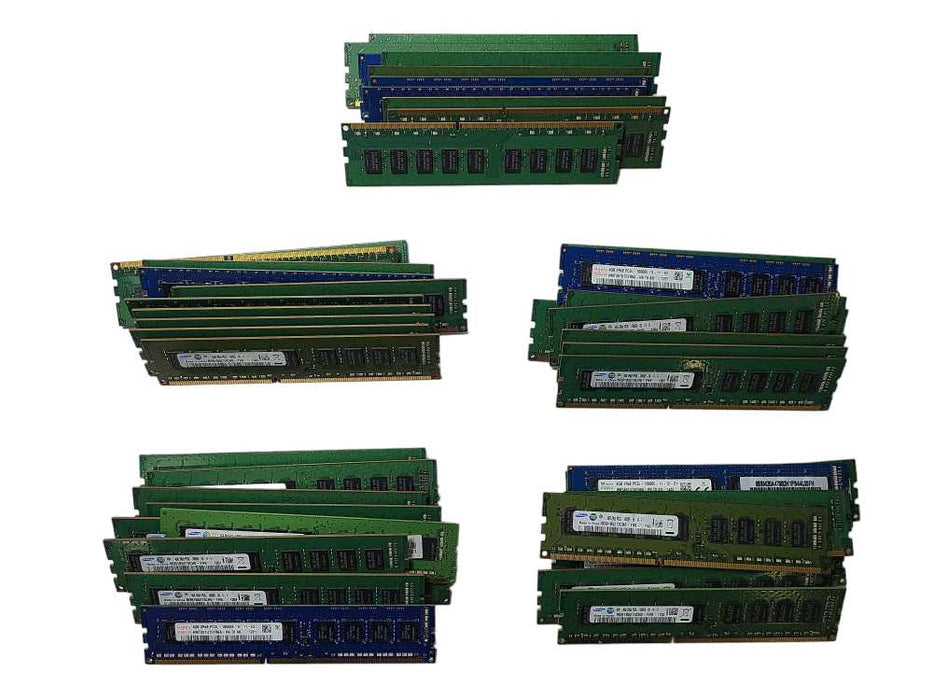Lot of 50x Various brands 4GB PC3/PC3L-14900E/12800E/10600E/8500E Server RAM  Q$