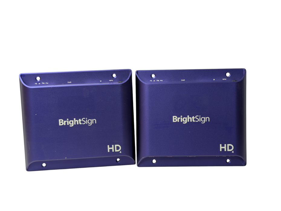 Lot of 2x BrightSign HD4 HD224 Digital Signage Player  -