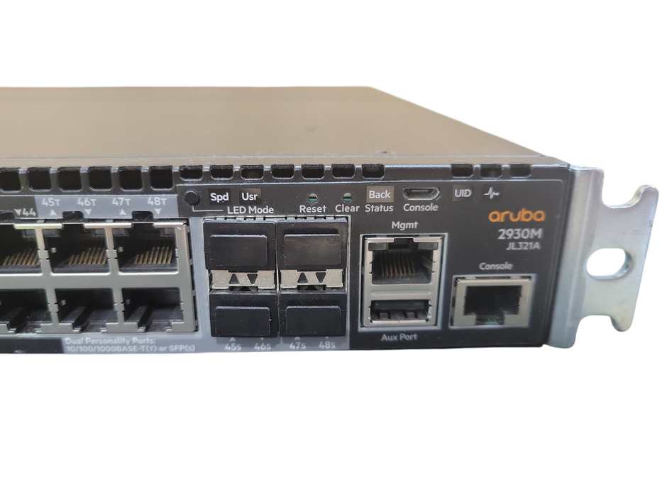 HP Aruba JL321A 2930M 48-Port Gigabit PoE Switch w/ JL083A Module !