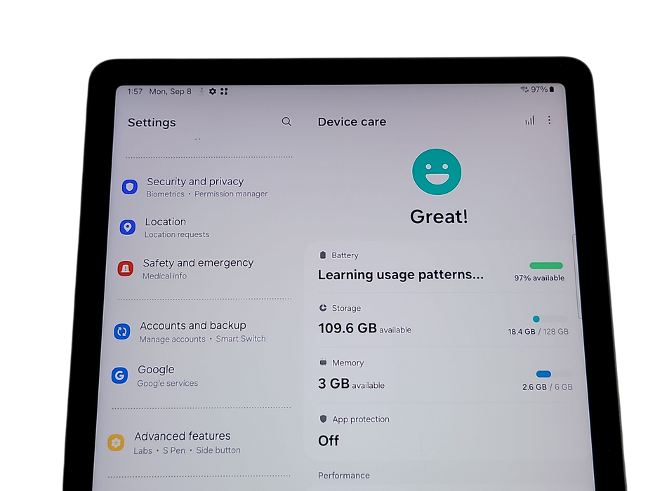 Samsung Galaxy Tab S9 FE - 128GB - Gray [SM-X510]