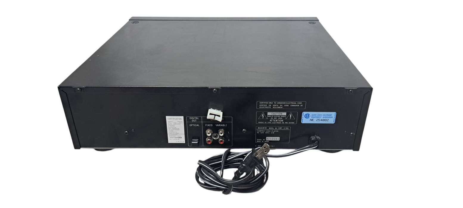 Sony CDP-C705 5 Disk CD Changer