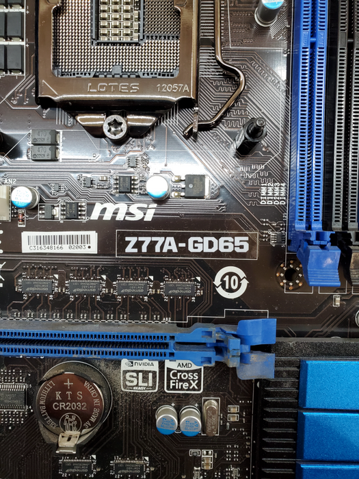 MSI Z77A-GD65 ATX Motherboard | No CPU/RAM | *READ*