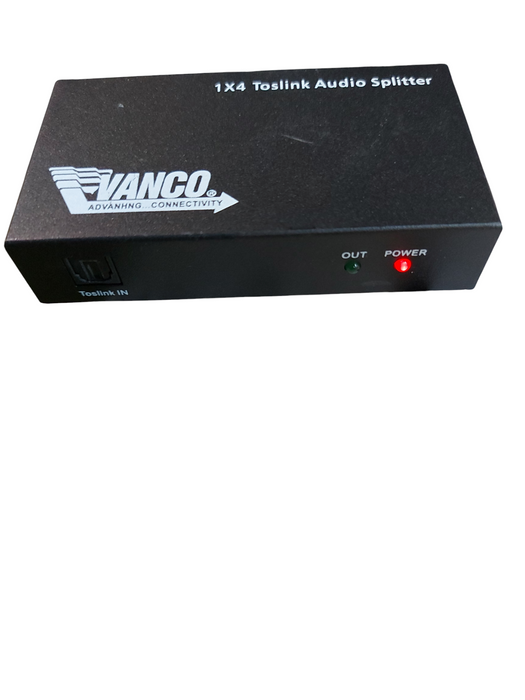 VANCO 1x4 Toslink Audio Splitter