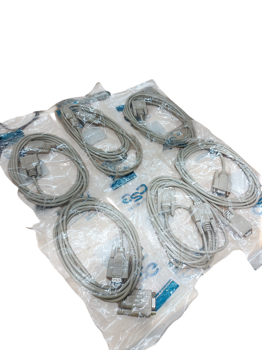 Lot 6x 02712 C2G 10ft DB9 M/F Extension Cable  Q