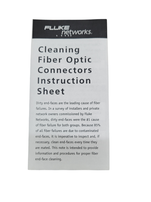 Fluke networks Fiber Optic Cleaning Kit