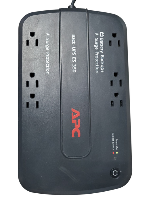 APC Back-UPS Battery ES 350 - 6 Outlets UPS 120V 200W BE350G -NO BATTERY