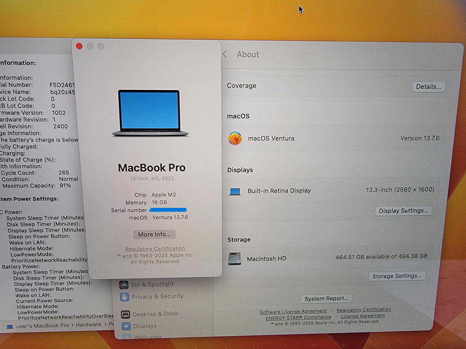 Apple MacBook Pro A2338 | Apple M2 | 16GB RAM | 512GB SSD - READ