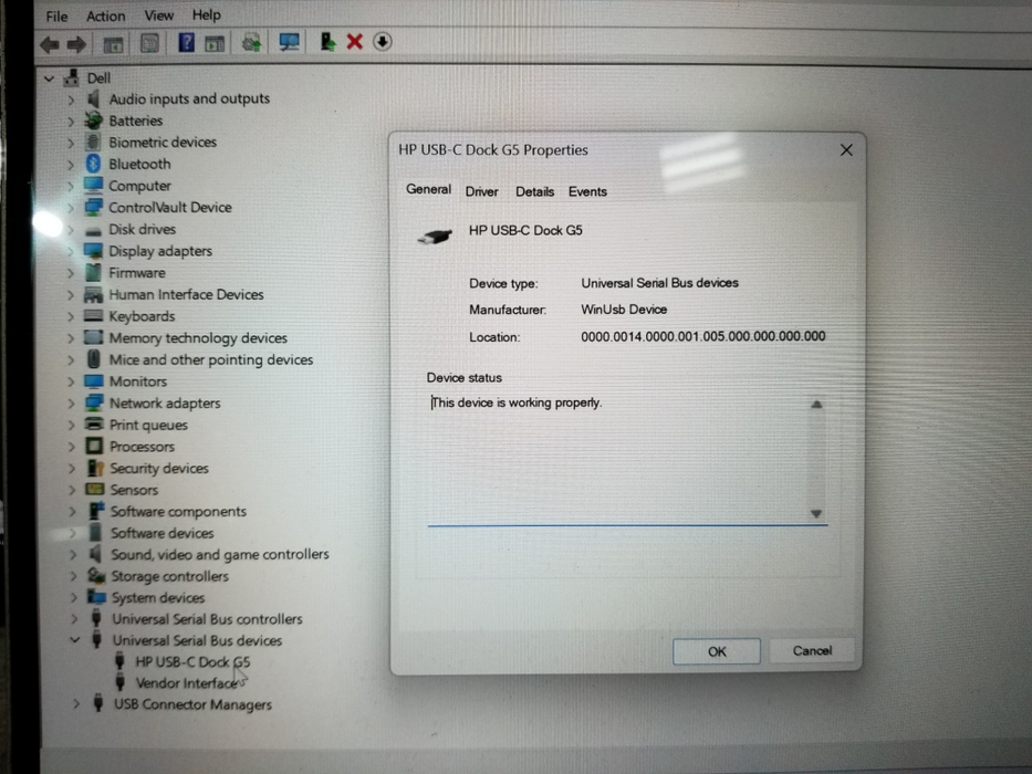 HP USB-C Dock G5 2x DP HDMI LAN USB Docking Station - TESTED