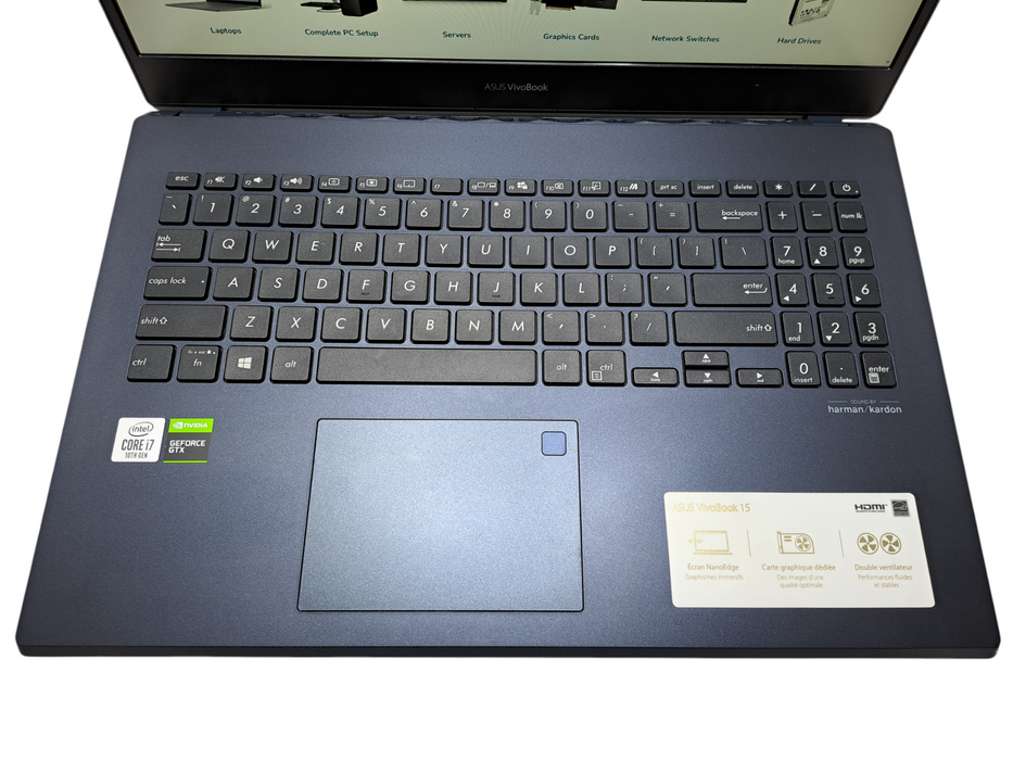 Asus VivoBook 15 | Intel Core i7-10750H, 16GB DDR4, GTX 1650 4GB, 256GB NVMe) Lap200