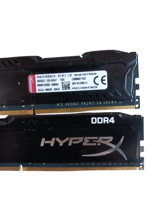 HyperX Fury 16GB (2 X 8GB) DIMM DDR4-2400 MHz Memory (HX424C15FB2K2/16)