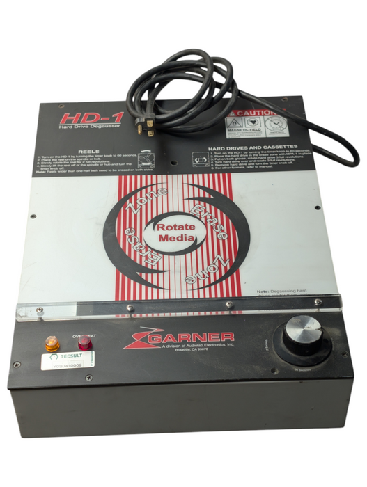Garner HD-1 Professional Media Degausser -