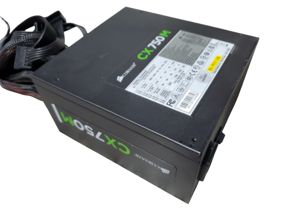 CORSAIR CX750M 80 Plus Bronze 750W Modular Power Supply - Black
