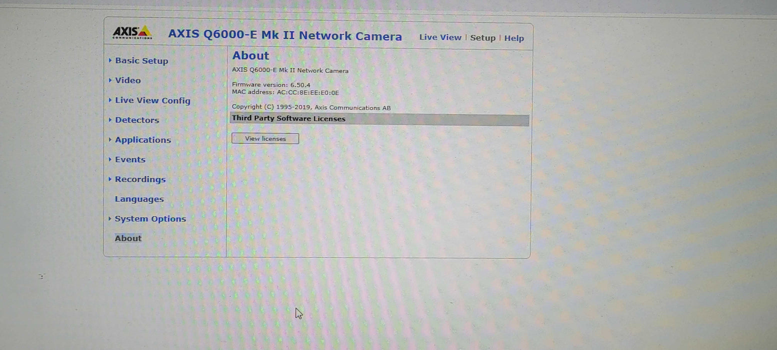 AXIS Q6000-E MKII Network Surveillance 360/Quad Camera _