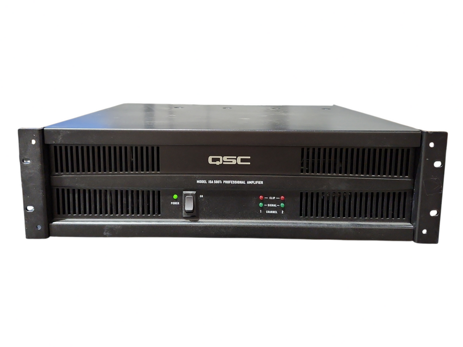 QSC ISA500Ti Power Amplifier 2 channel rack mountable, READ