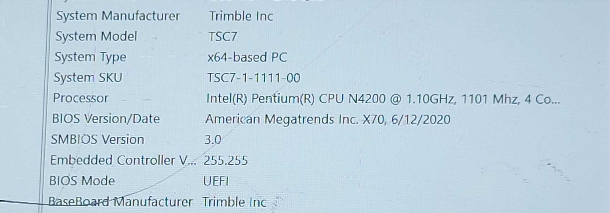 Trimble TSC7 121300 Total Station Data Collector only, READ _