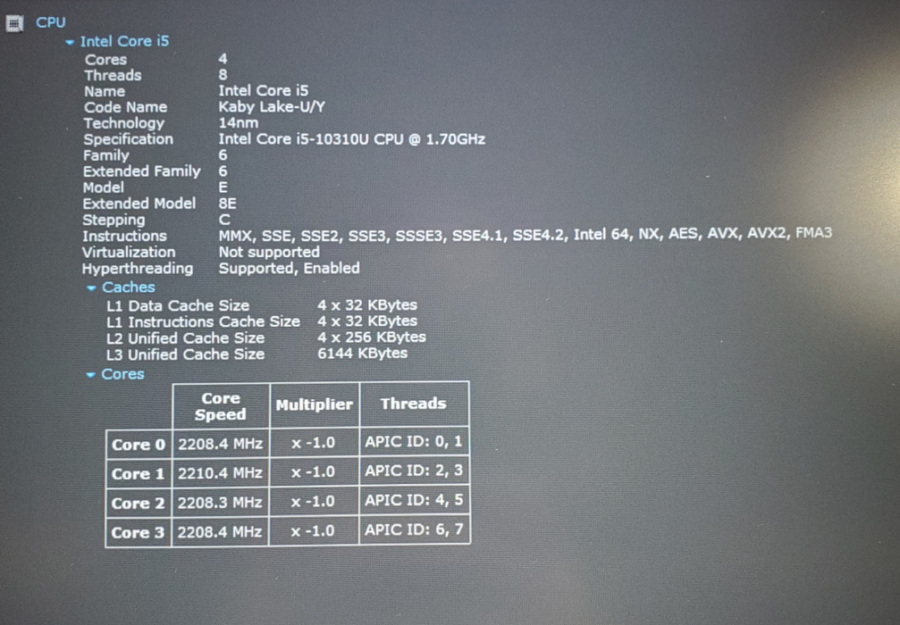 Dell Latitude 5410 | Intel Core i5-10310U 16GB DDR4 256GB NVMe BIOS Locked   Lap200
