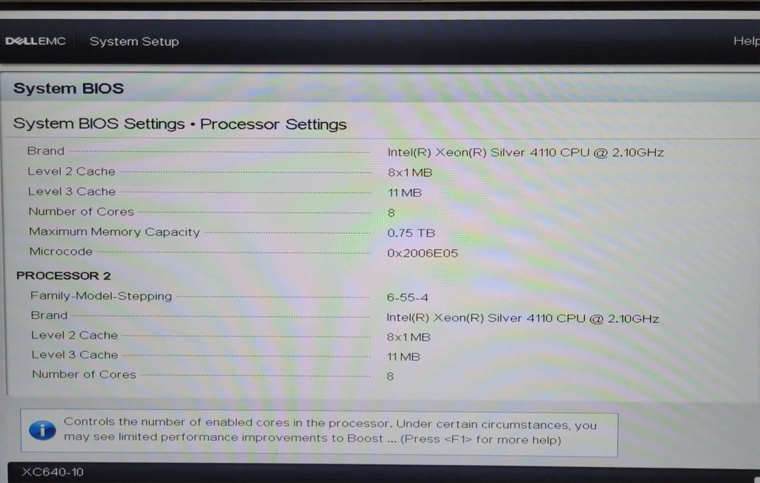 DELL EMC XC640 1U, 2x Xeon Silver 4110 2.10GHz 32GB DDR4 HBA330 Mini 2x PSU _