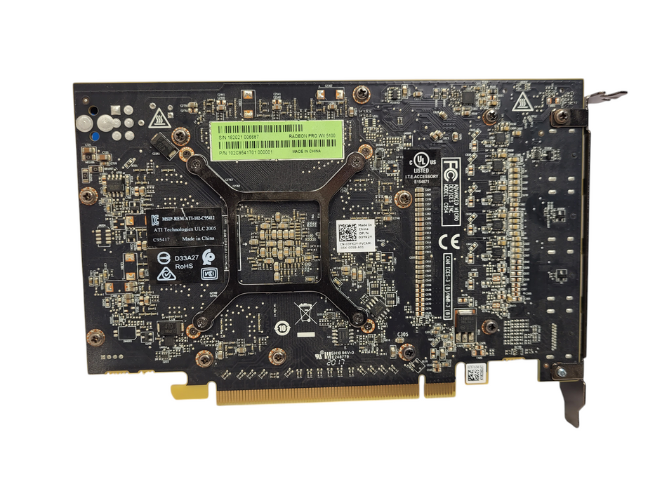 AMD RADEON PRO WX 5100 8 GB GDDR5 PCIe x16 4xDisplayPort GPU Graphic Card $