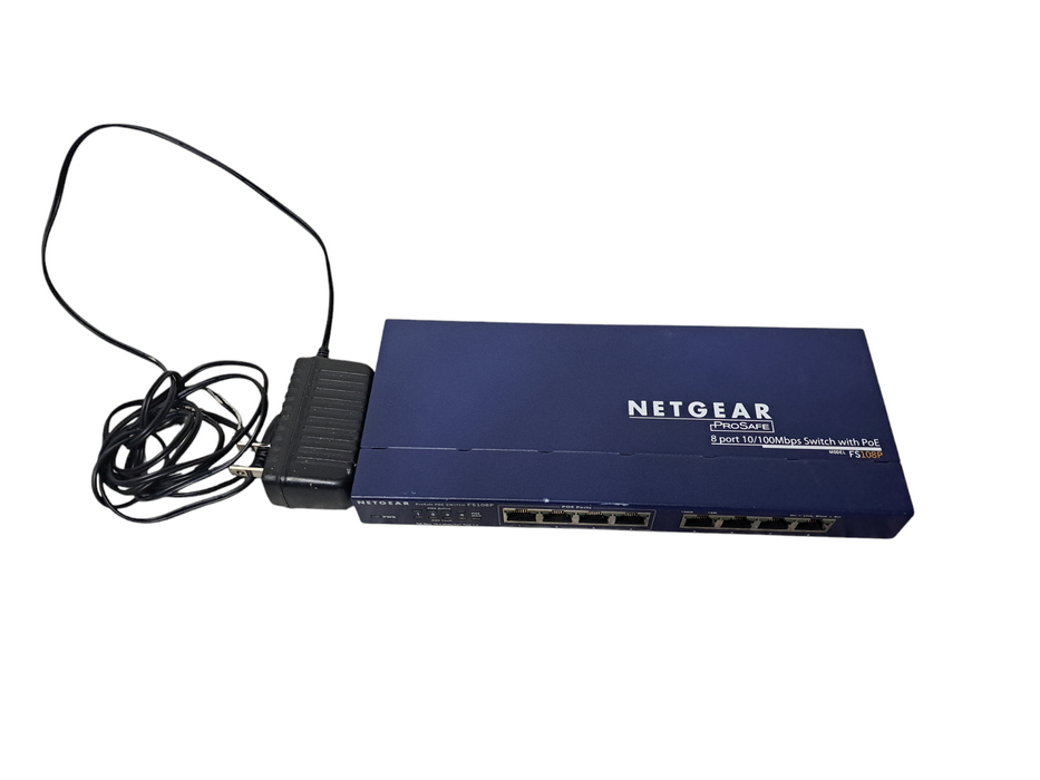 Netgear FS108Pv3 ProSAFE 8-Port 10/100 Mbps Fast Ethernet Switch with PoE