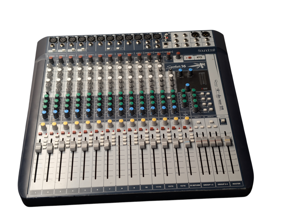 Soundcraft Signature 16 Channel Analog Mixer with Effects and USB READ  -