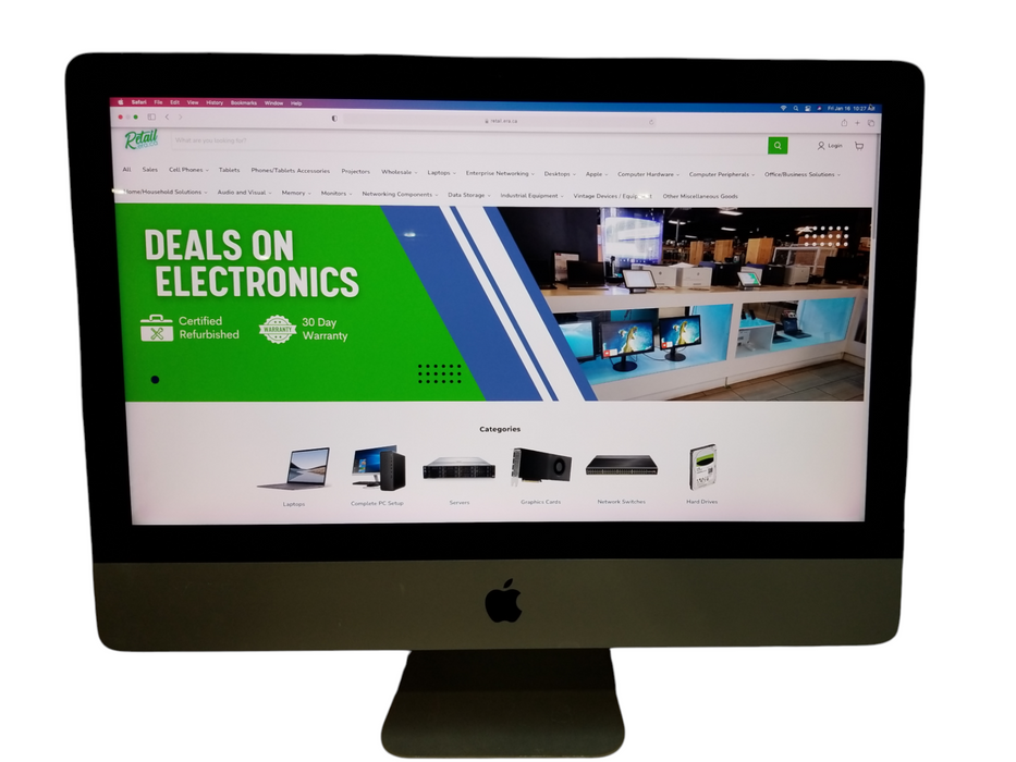 Apple iMac Retina 4K 2015 21.5", i7-5775R CPU 3.30GHz 16GB RAM 1TB Read