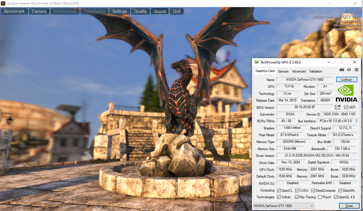 EVGA NVIDIA GeForce GTX 1660 XC 6GB GDDR5 (06G-P4-1163-KR)
