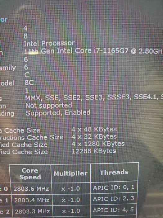 HP Envy 17t-cg100 17.3" Intel Core i7-1165G7 2.8GHz 16GB RAM 256GB SSD  Lap200