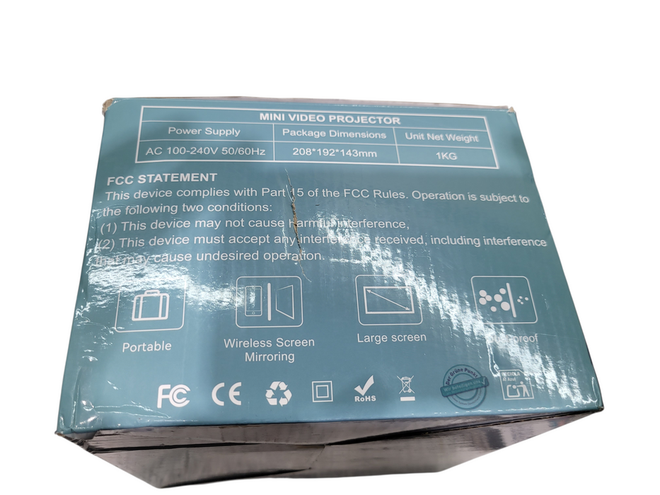 Jimveo Projector E18 Mini Video Projector