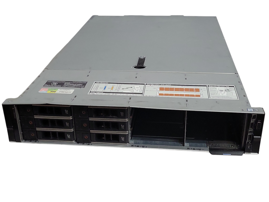 Dell OEMR XL R740XD 2x Xeon Silver 4110 128GB DDR4 H740P Mini 10x 8TB SAS  _