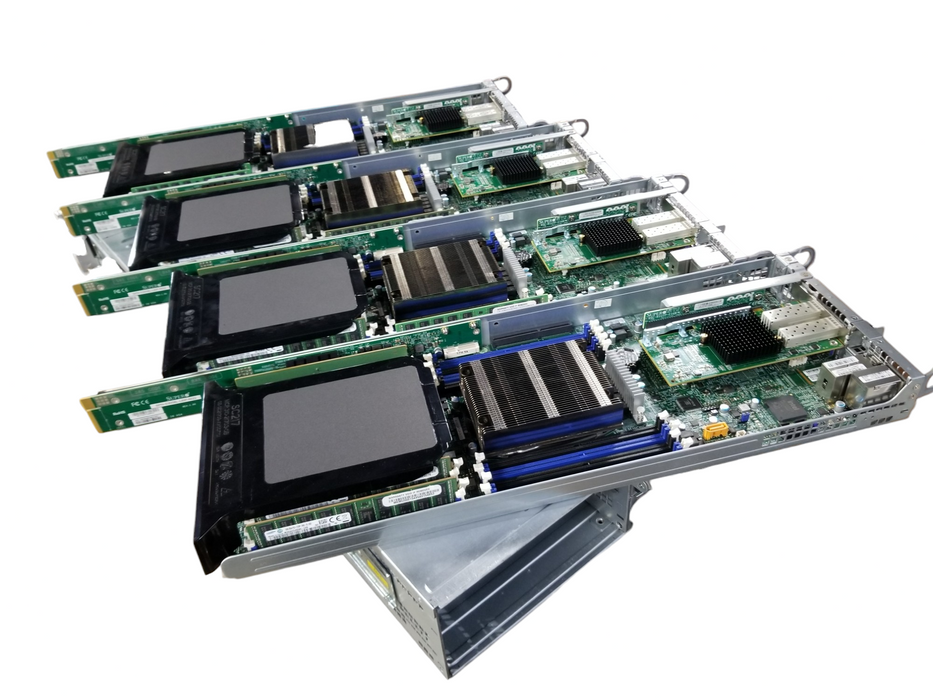 Nutanix Supermicro 4xNODES: X10RT-P-NI22 w/2x Xeon E5-2660v3 56GB DDR4 2x20