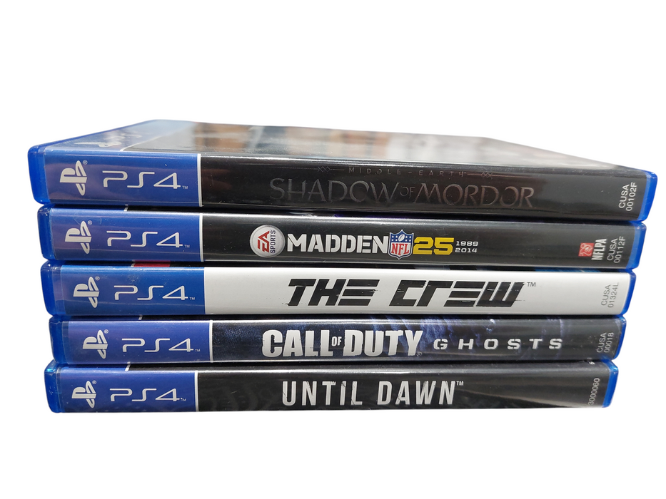Bundle of 5- PS4 Games Various Titles  =