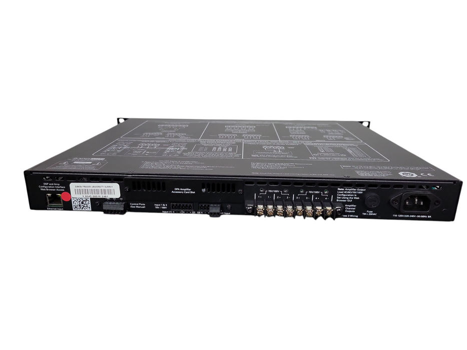 Atlas Sound amplifier DPA 1202 4-8ohm/70 Volt. Network Power Amplifier 1200 !