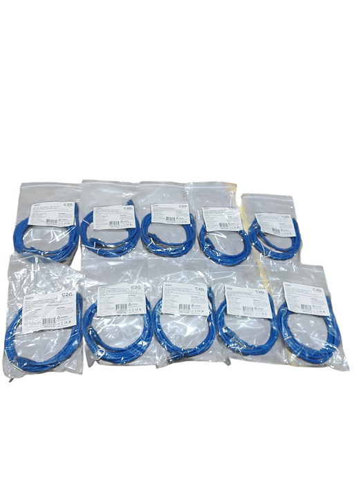 Lot 10x C2G 6ft Cat6 Snagless Unshielded (UTP) Q