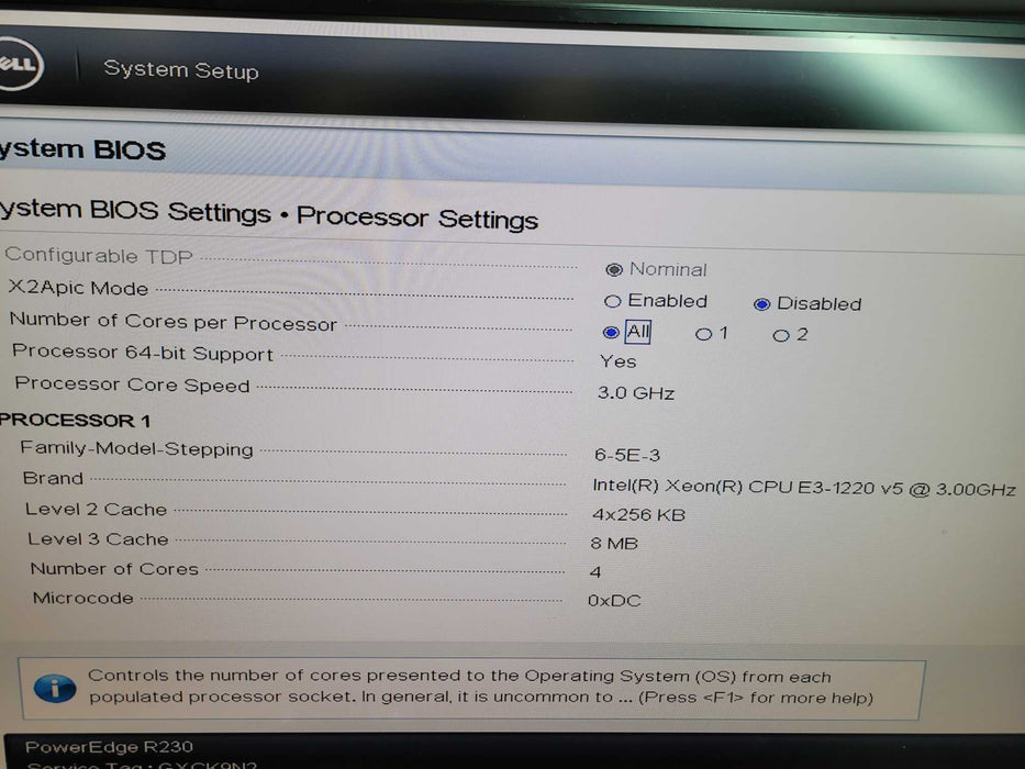 Dell PowerEdge R230 - Xeon E3-1220 v5 NO HDD PERC H330 250W PSU %