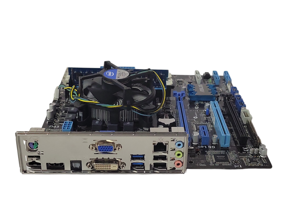 ASUS P8H77-M LGA1155 Motherboard w/ Core i3-3225, 4GB RAM,  I/O Shield  _