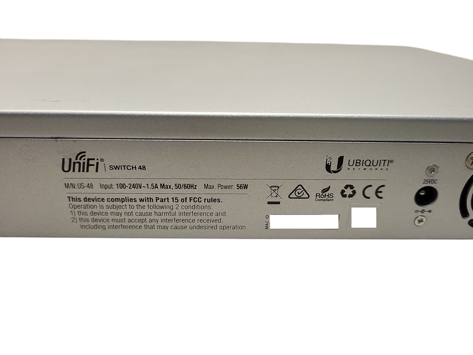 Ubiquiti UniFi Switch 48 US-48 Gigabit Switch For Parts/Repair Only $
