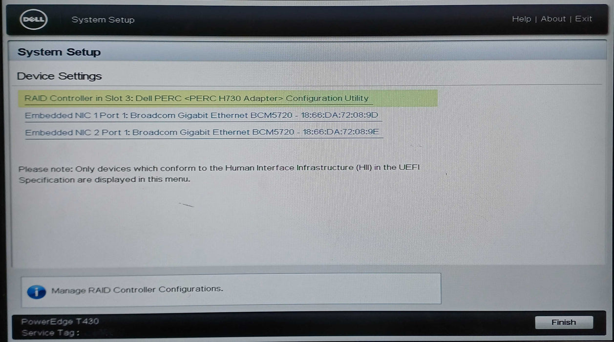 Dell PowerEdge T430 8x3.5", Xeon E5-2609v4, 32GB DDR4, H730, No HDD