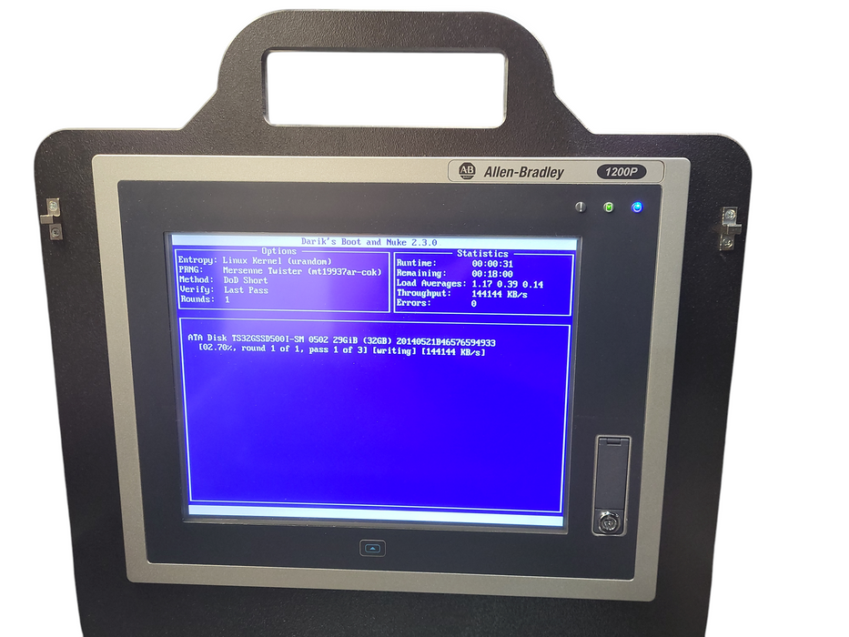 Allen Bradley 6181P-12A2SW71AC /F 12.1" Integrated Display Computer $